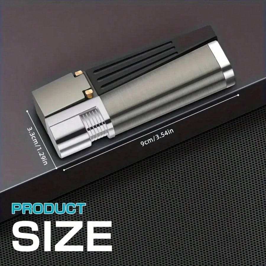 2-in-1 Function Inflatable Oblique Flame Lighter with Open Flame - Portable Pipe Lighter